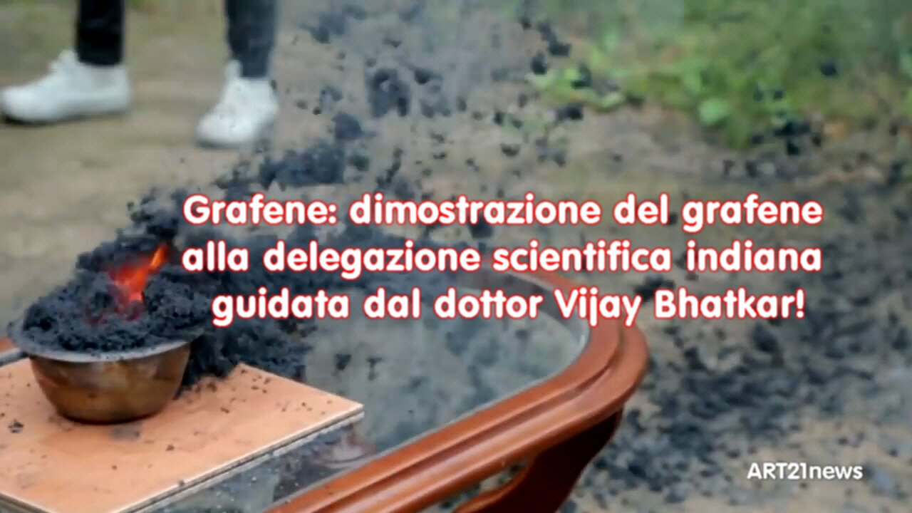 Grafene: dimostrazione del grafene alla delegazione scientifica indiana...