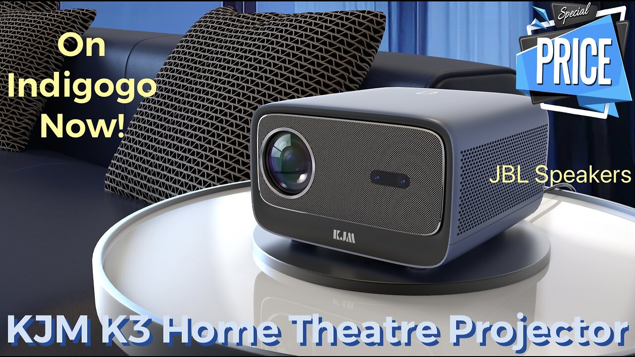 KJM K3 Projector On Indigogo Now! JBL Speakers, Certified Netflix And Prime Video