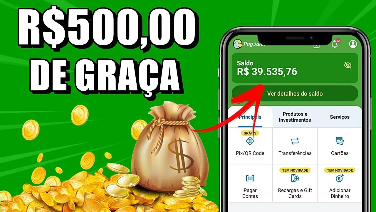 Novos Jogos que Pagam DINHEIRO DE VERDADE NO PAGSEGURO / PAGBANK e Já Pode Sacar R$500 NA HORA