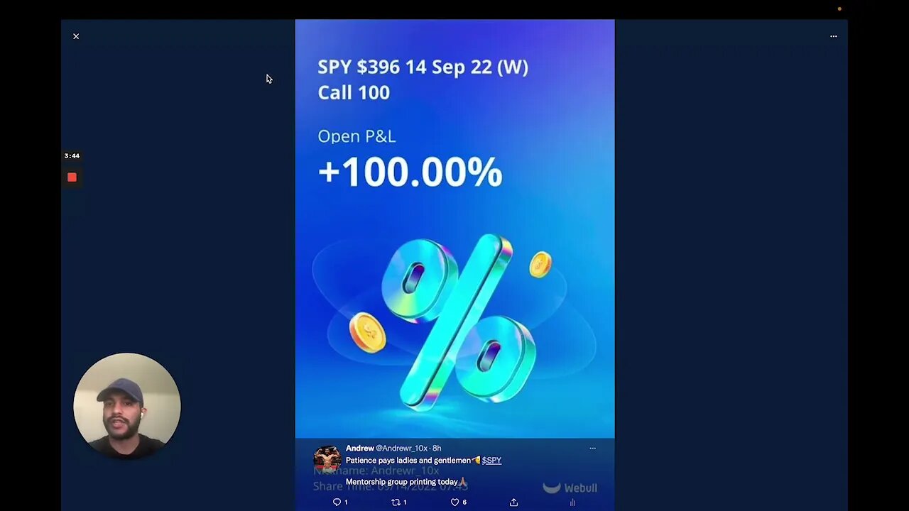 SPY Options Trade Recap | 14 Sept 2022 | 2/2 Wins | 196% Profit Trade