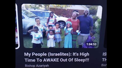 BISHOP AZARIYAH AND HIS WIFE HAVE A LOT OF CHILDREN! IN THE KINGDOM THEY'LL HAVE MORE CHILDREN