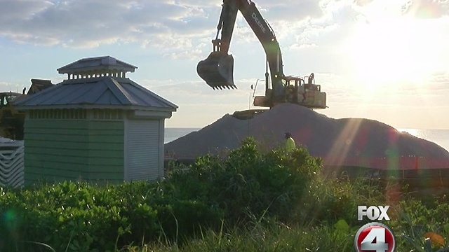 Collier beach renourishment could last until the end of the year