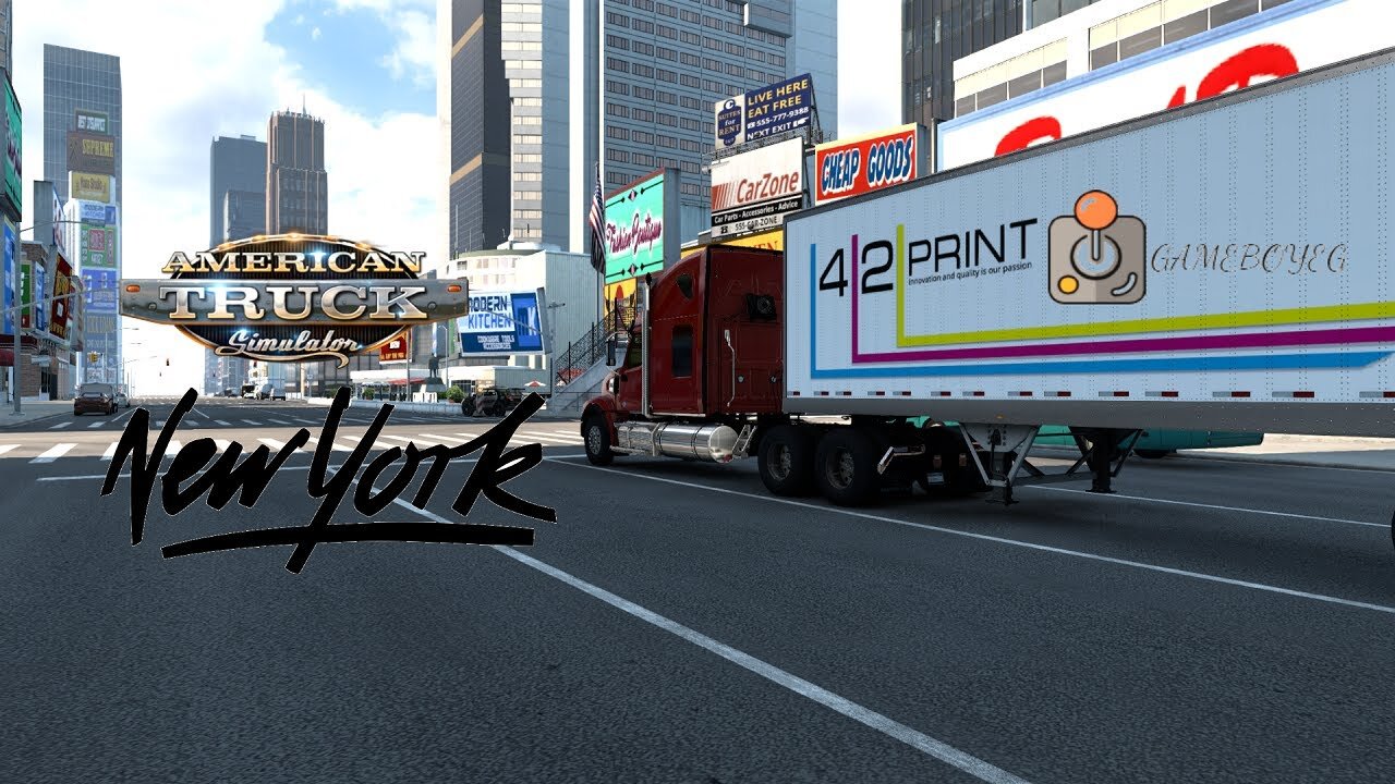 ATS | American Truck Simulator | NYC New York City Map | Making Deliveries in New York City | Day 9