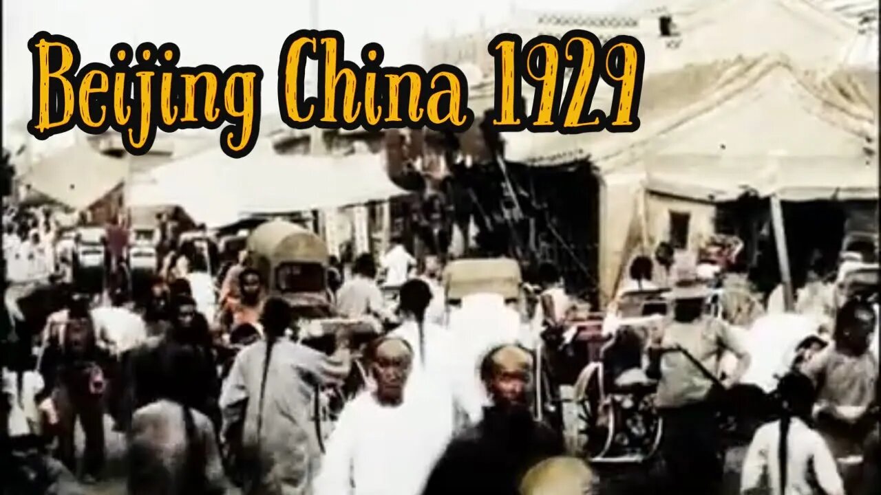 1920's China History Documentary Peking Beijing China in Color | Restoration