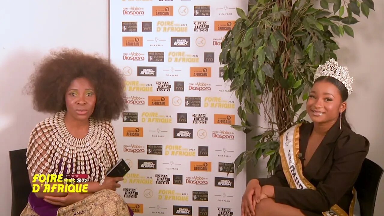 Interview de la 1ère Dauphine Miss Togo France Diaspora 2022 par Yvylee Koffi -Foire d'Afrique Paris