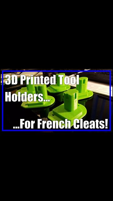 Ryobi 3D Printed Tool Holder | French Cleat | #Shorts | 2021/10
