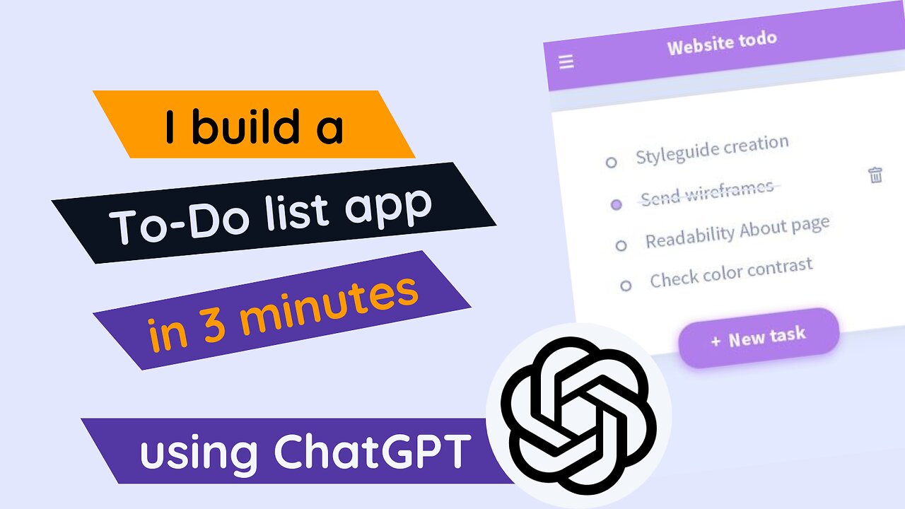 Build a To-Do List App in 3 Minutes using ChatGPT | chat gpt | chatgpt tutorials