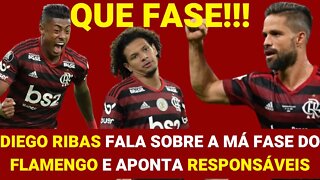 DIEGO RIBAS FALA SOBRE FASE DO FLAMENGO E APONTA OS RESPONSÁVEIS - É TRETA!!! FUTEBOL NOTÍCIAS