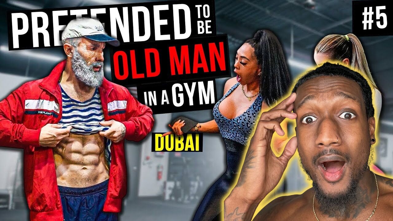 REACTING TO AN OLD GUY OUTLIFTING PEOPLE IN THE GYM ** THEY COULDNT BELIEVE THEIR EYES**