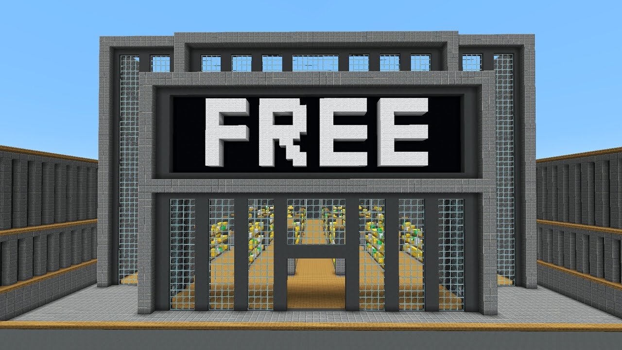 I Opened A Free Store In Minecraft!