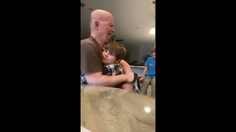 Dads First Hug in Years