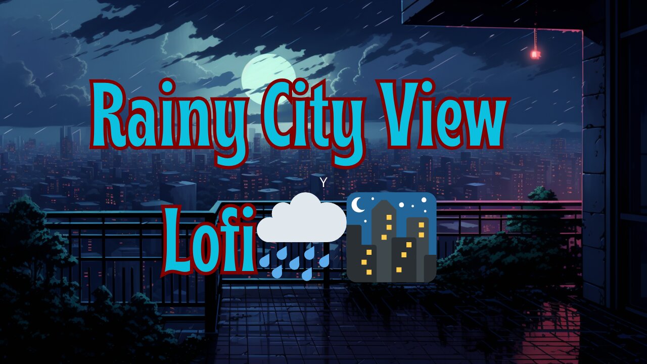 Rainy City View 🌧️🌃 | Lofi Vibes