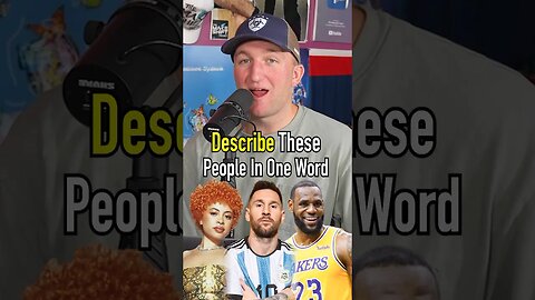 Describe MESSI in ONE WORD!! Why Did He Say That?! #shorts #messi #lebron #kanyewest #icespice