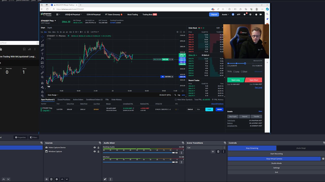 Bitcoin Live Trading With MrLiquidated!