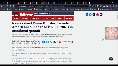 PM of New Zealand Resigns just like Boris Johnson
