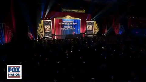 President Trump (Patriot of Year) at the Fox Nation Patriot Awards in New York!