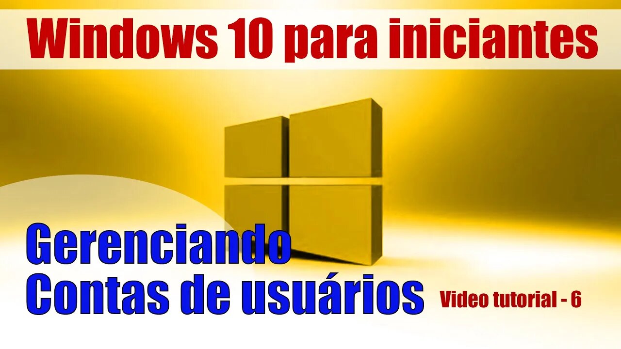 Como criar e alterar nome da conta de usuario no windows 10