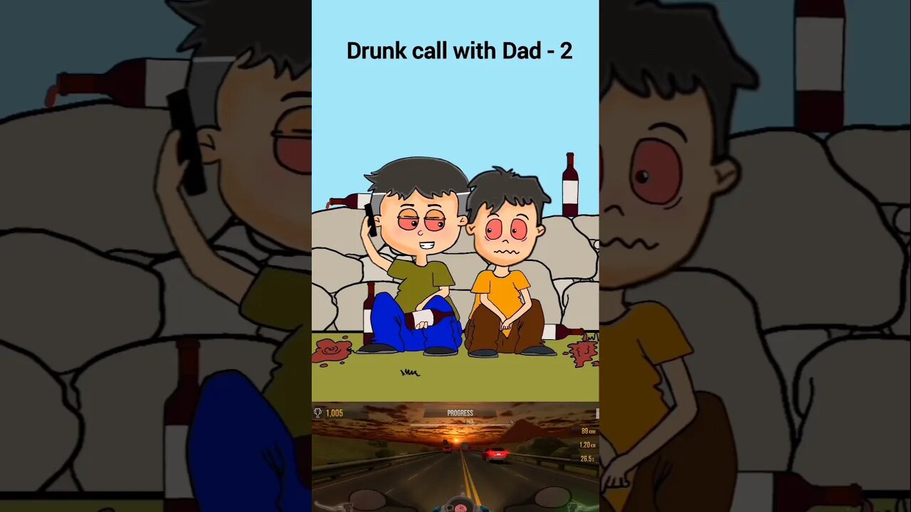 Drinking Call With Dad 😅|| Part 2 Unbelievable Funny Animation Reaction 😁🤣 #ramrajgaming #gaming