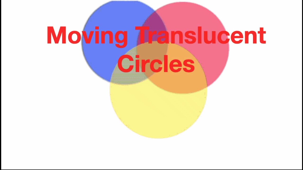 Moving Translucent Circles