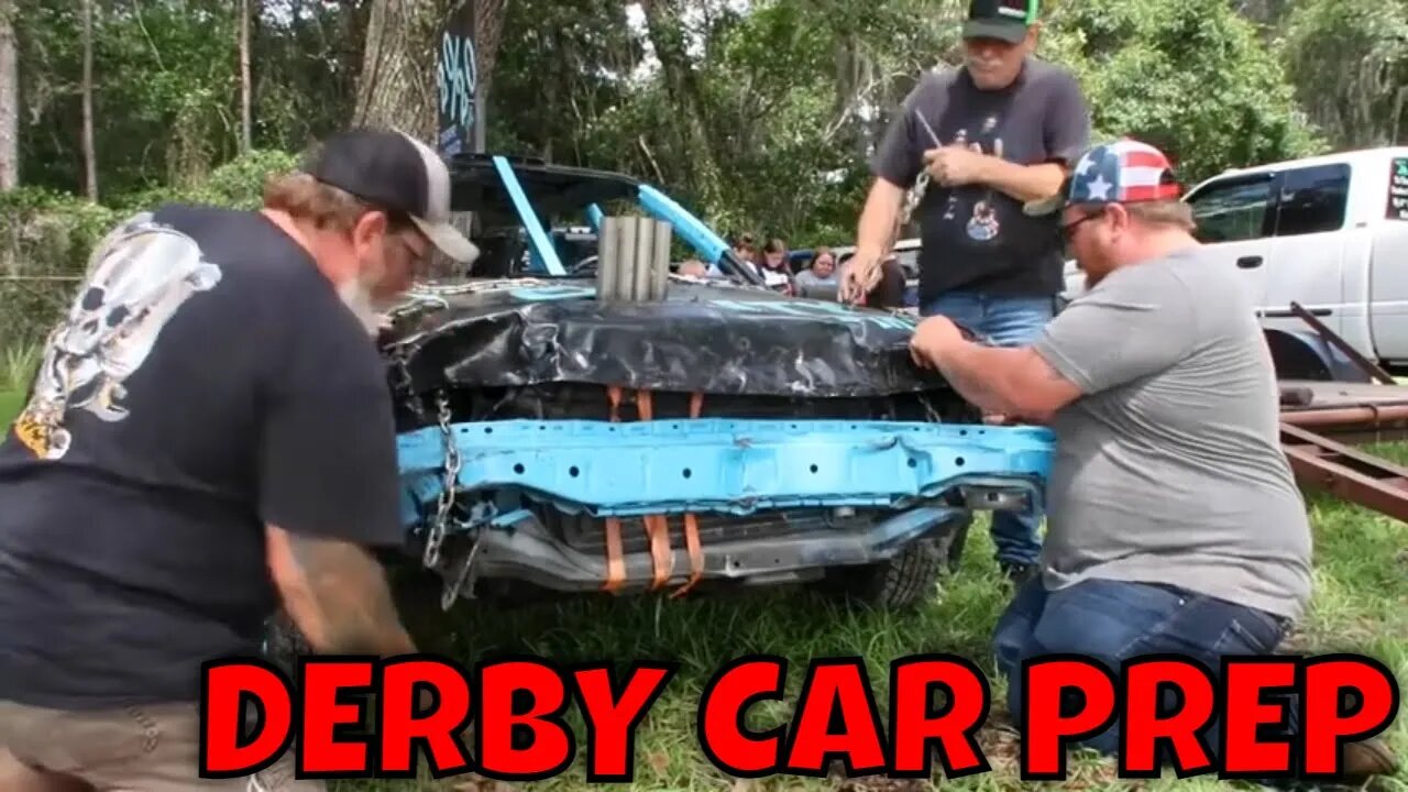 LAST MINUTE DERBY CAR PREP!!!