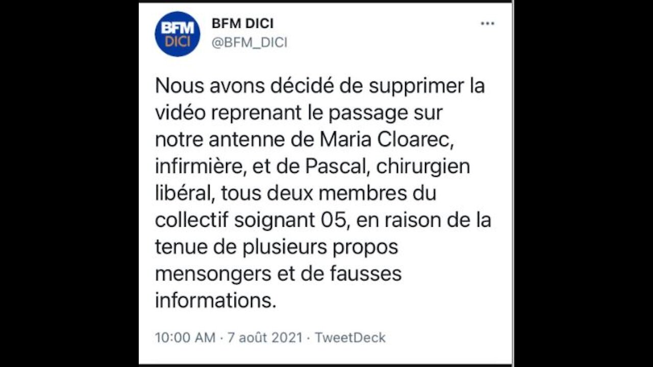 BFMTV la plus grande chaîne de propagande de France.
