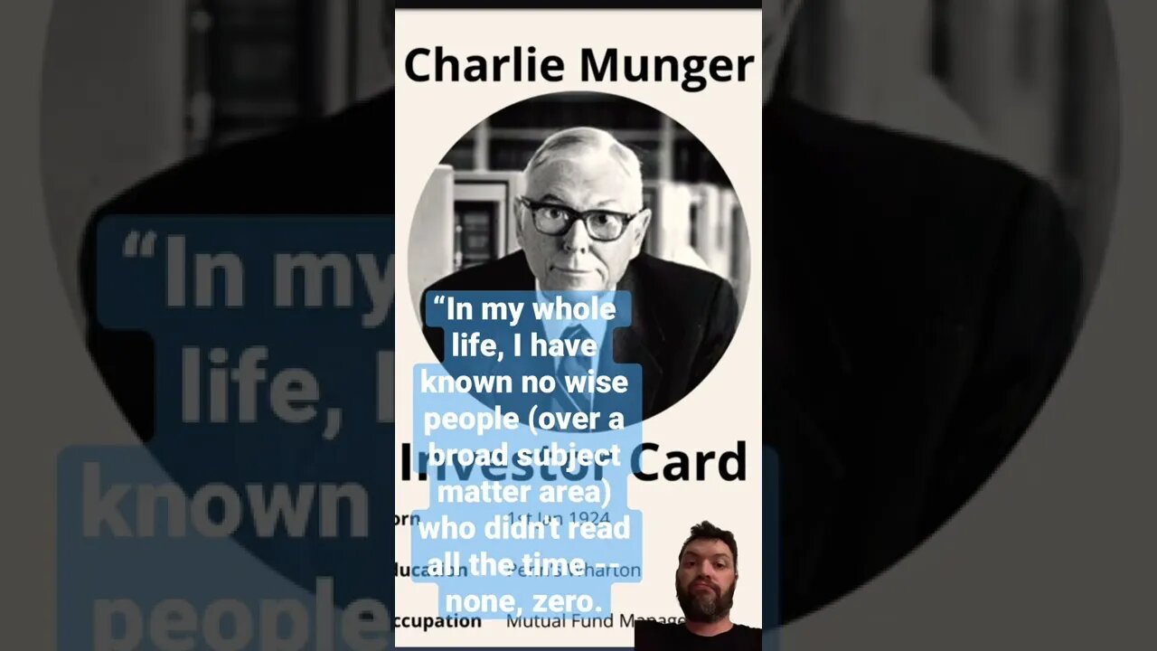 Wise words from Warren Buffet and Charlie Munger