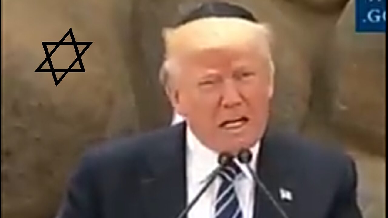 JEWISH POTUS TRUMP GIVES A SPEECH ON PROTECTING ISRAEL...HE DOESN'T GIVE A SH!T ABOUT AMERICANS! ✡️