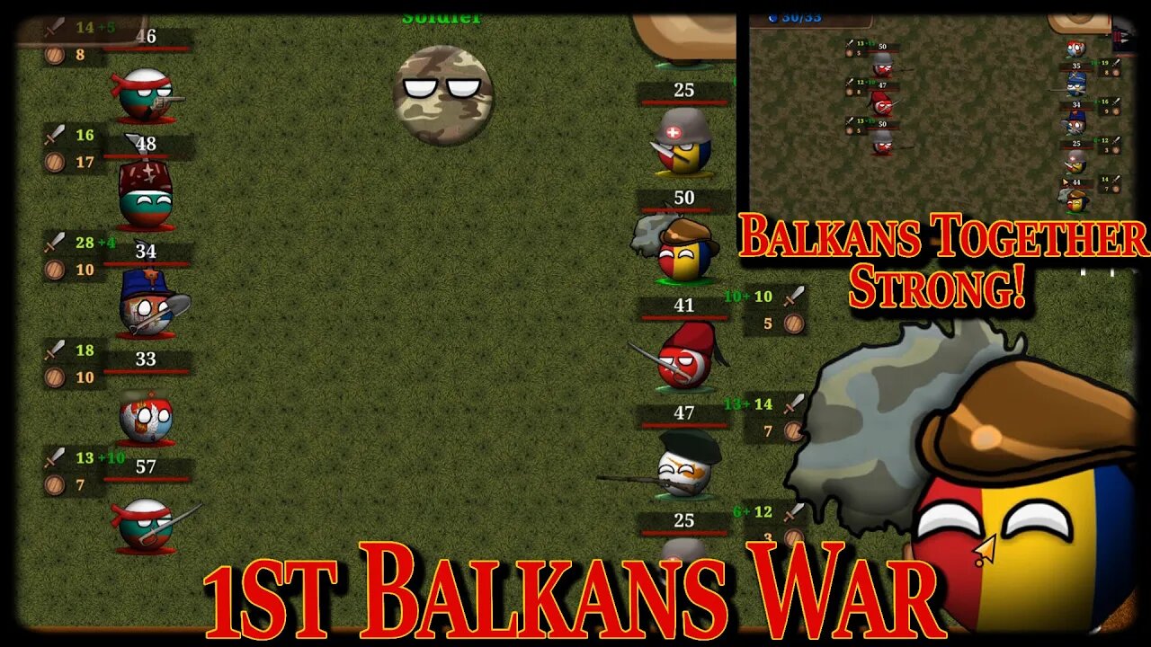 Balkans Together Strong 🇷🇴💪 1st Balkans War Countryball: Europe 1890