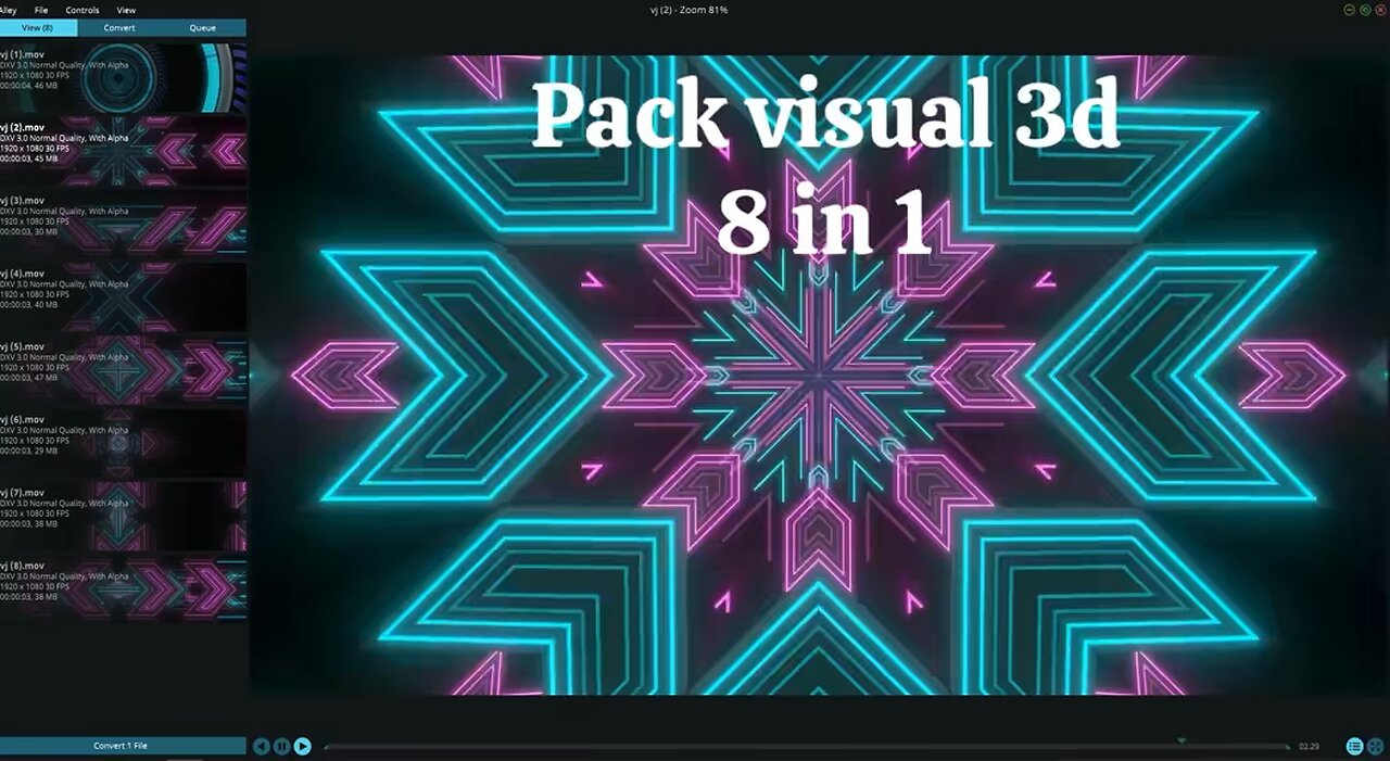 Pack VJ LOOPS 3D