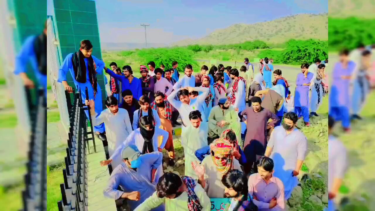 Baloch students gathering about study