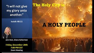 The Holy City is a Holy People