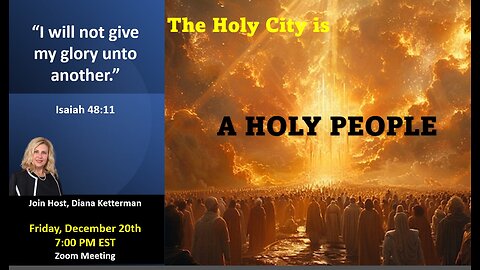 The Holy City is a Holy People