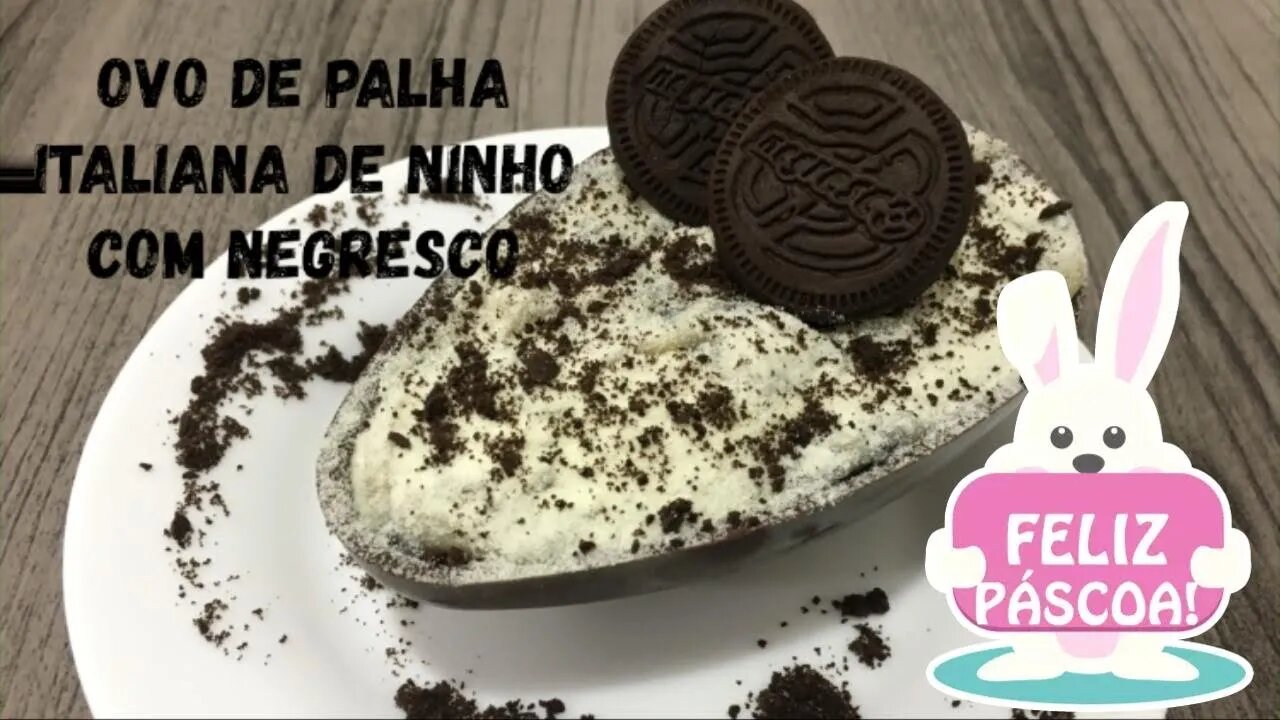 Especial de Páscoa da Mi - Aula 02 - OVO DE PALHA ITALIANA DE NINHO COM NEGRESCO