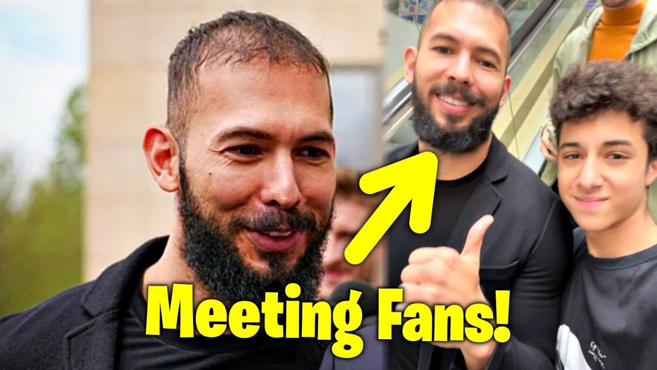 Andrew Tate Meets Fans After RELEASE