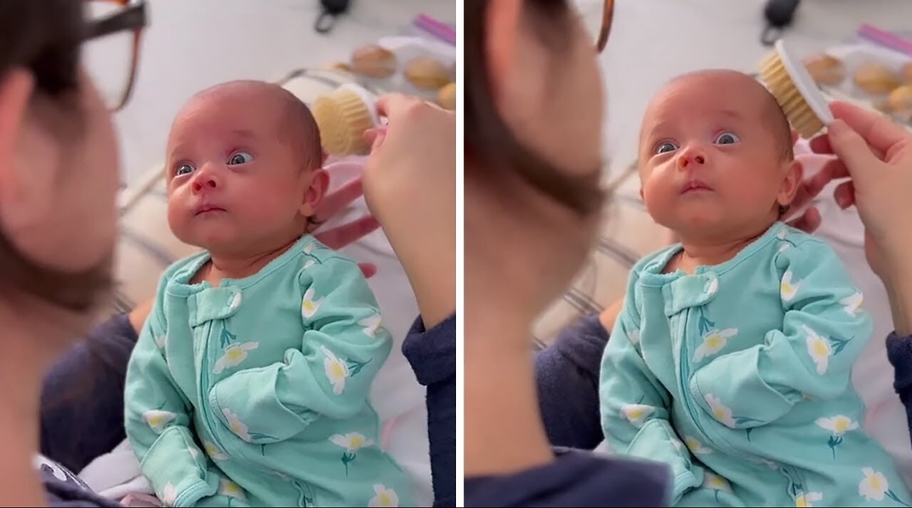 Baby has heartfelt gaze at his beloved mother