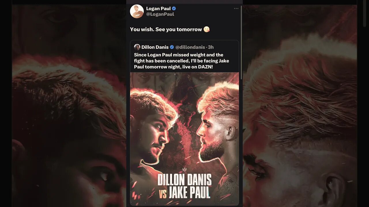 #LOGANPAUL RESPONDS #DILLIONDANIS TROLLED ABOUT HIM FIGHTING JAKE PAUL “MISSED WIEGHT” U WISH