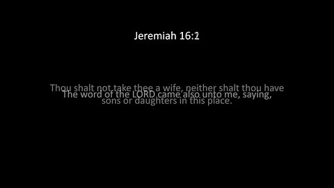 Jeremiah Chapter 16