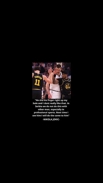 Jokic Mad @ Payton For Stinky Finger 😂Curry Holds Back Jokic