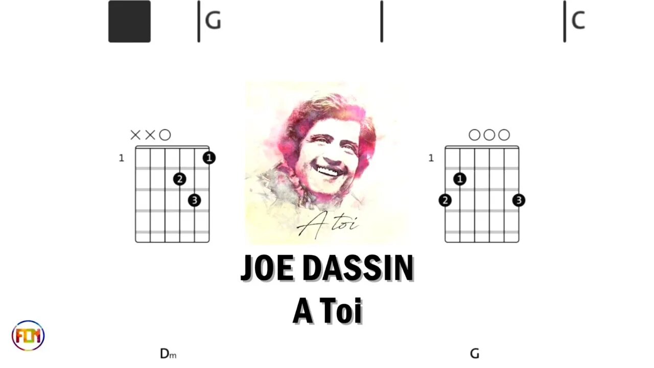 JOE DASSIN A Toi - (Chords & Lyrics like a Karaoke) HD