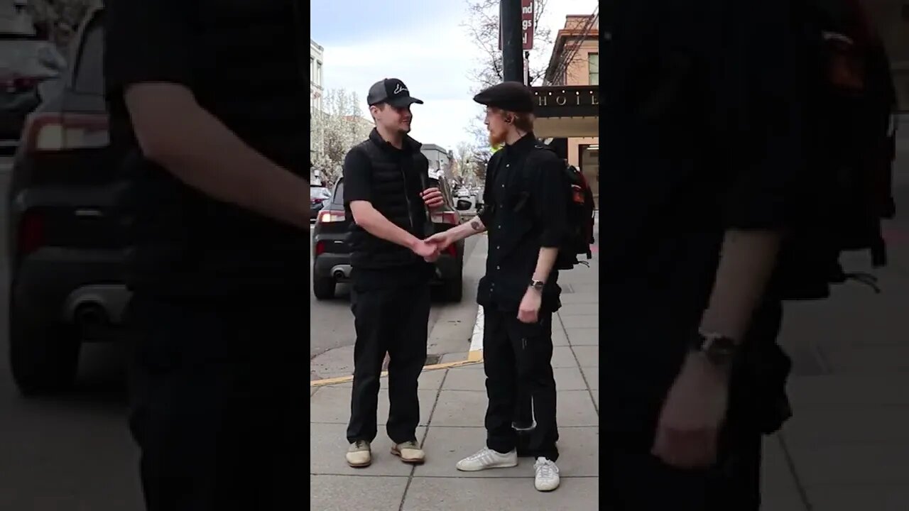 German Shakes Hands With a Jew