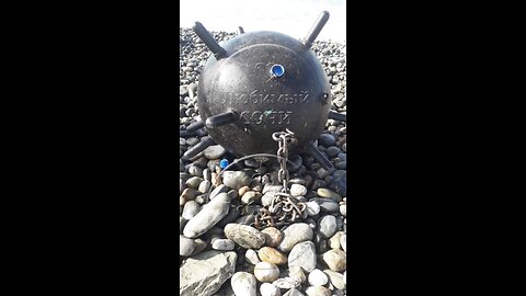 The “sea mine” that was pulled out of the sea in Sochi, Russia, was actually an imitation.