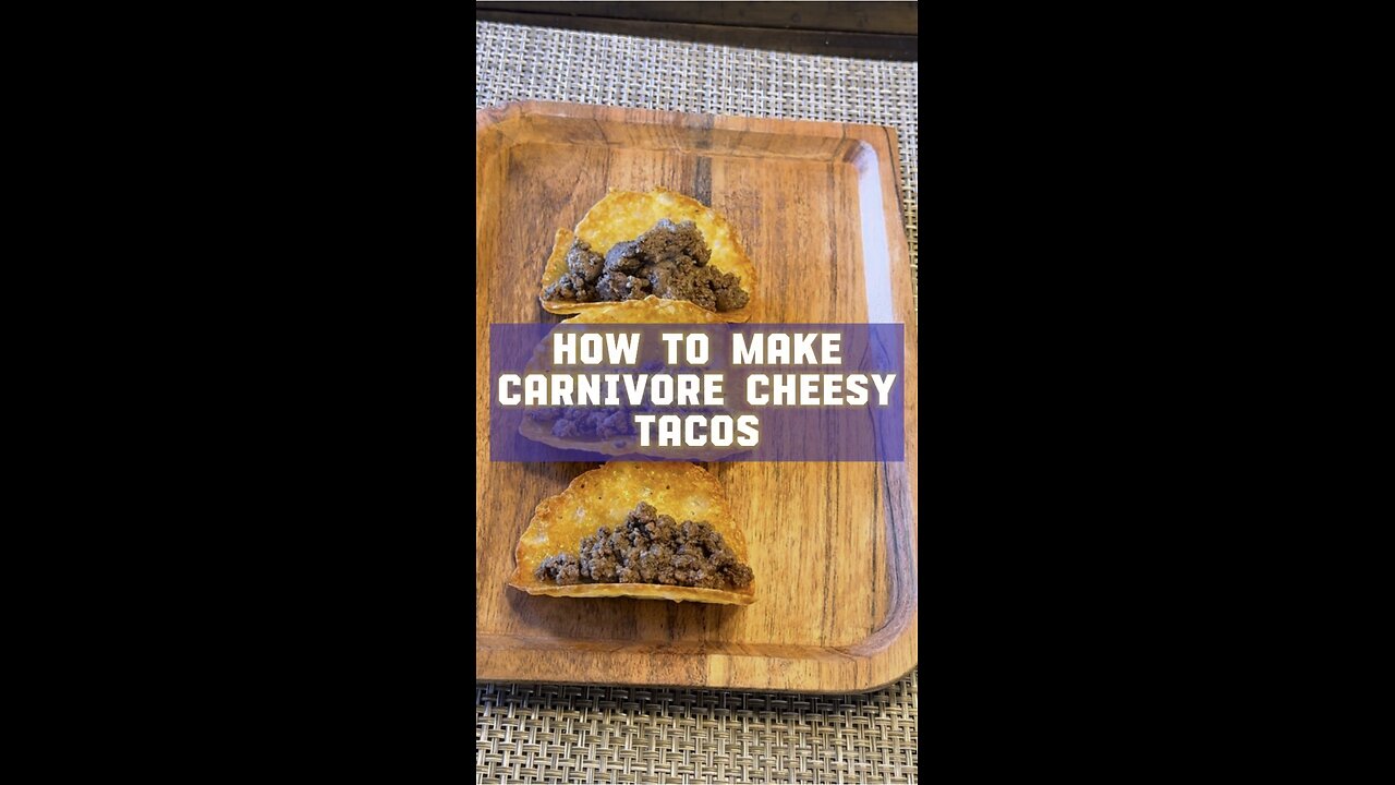 How to make carnivore cheesy tacos!