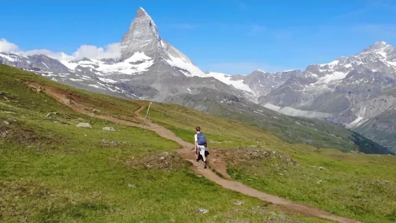 Hiking up the Mountain Trail. You Must Love Nature