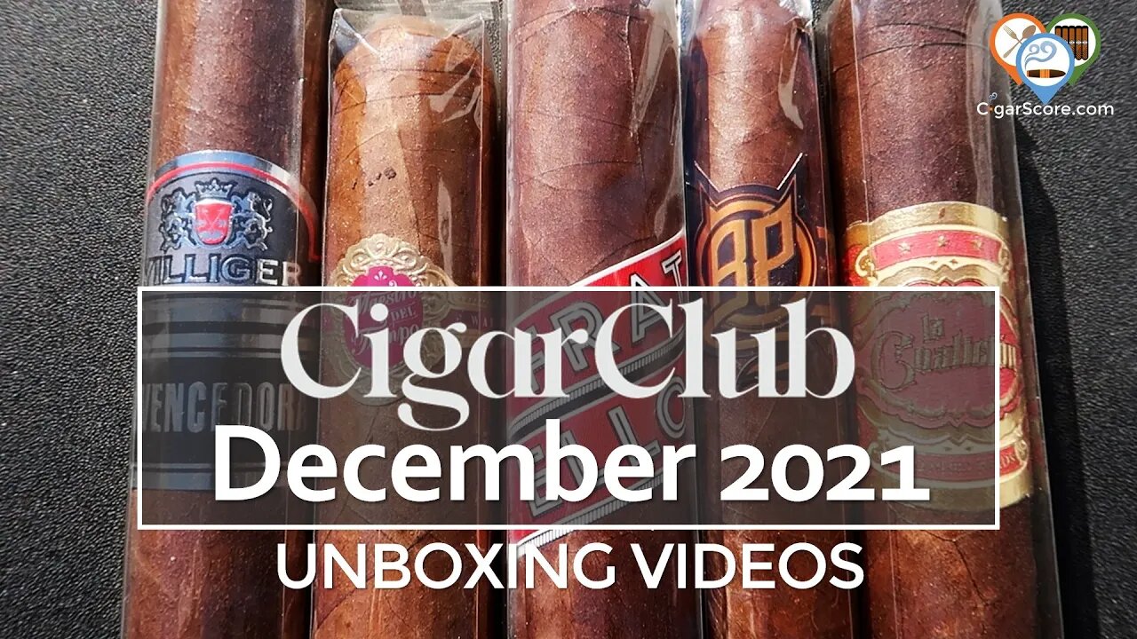 UNBOXING – CigarClub DECEMBER 2021 – Est. $44.80 Value?