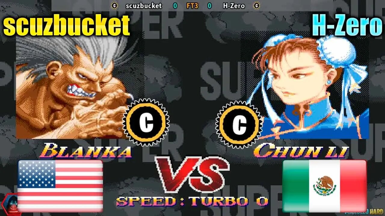 Super Street Fighter II Turbo: New Legacy (scuzbucket Vs. H-Zero) [U.S.A. Vs. Mexico]