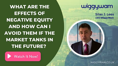 What are the effects of negative equity and how can I avoid them if the market tanks in the future?