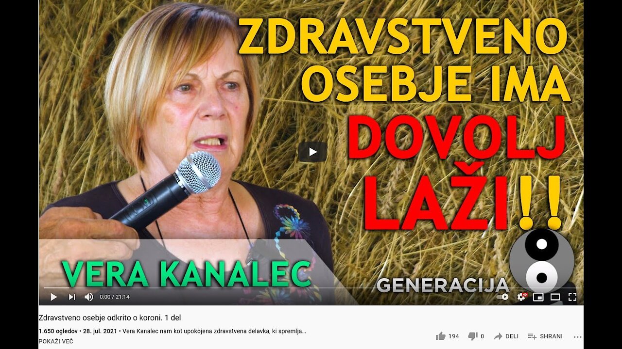 Zdravstveno osebje o odkrito o Coroni