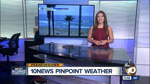 10News Pinpoint Weather with Meteorologist Angelica Campos