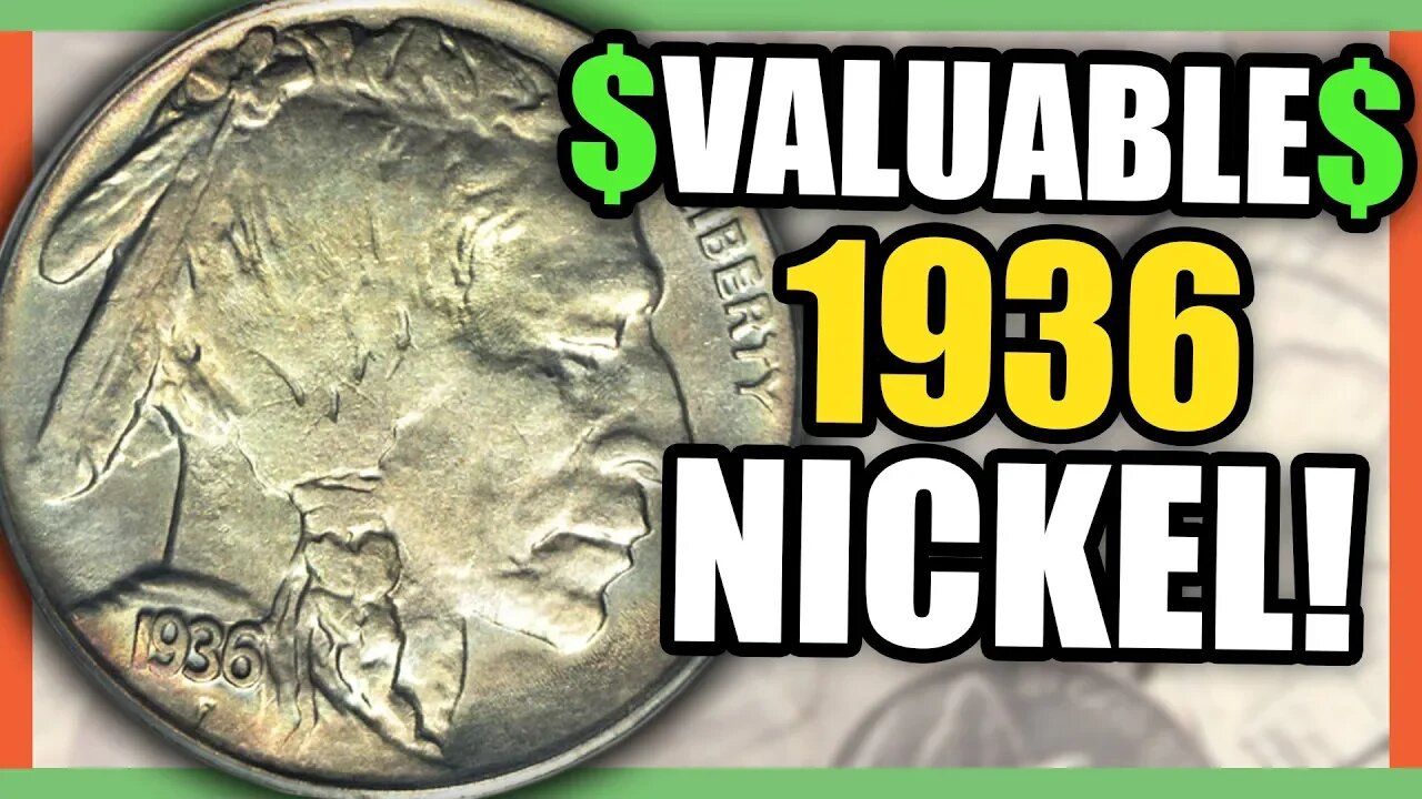 1936 BUFFALO NICKEL VALUE - RARE NICKELS WORTH MONEY TO LOOK FOR!!