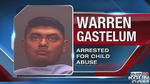 Man arrested for child abuse after two-year-old was left in tub